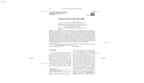 Steering control for underwater gliders*